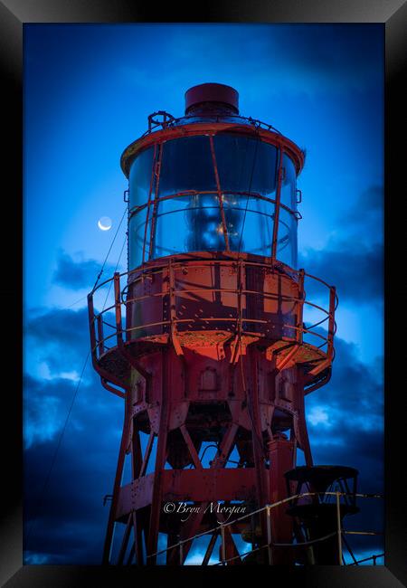 The Helwick lightship at Swansea marina Framed Print by Bryn Morgan