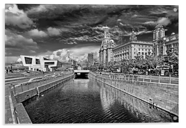 The Three Graces, Liverpool  Acrylic by Darren Galpin