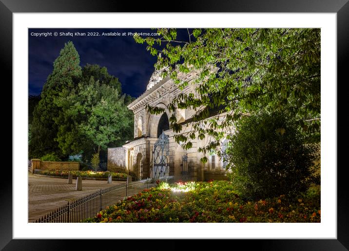 Main Entrance to Corporation Park (at Night) Framed Mounted Print by Shafiq Khan