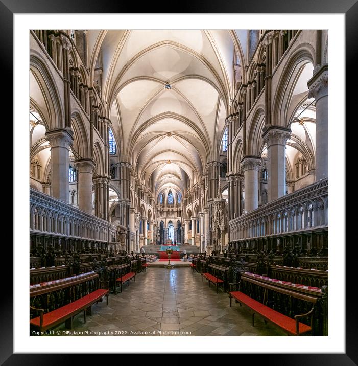 Canterbury Quire Framed Mounted Print by DiFigiano Photography