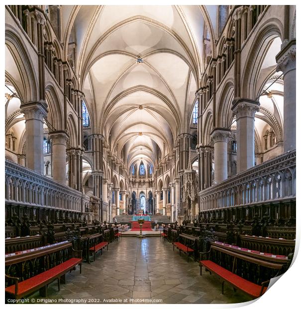 Canterbury Quire Print by DiFigiano Photography