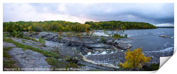  The Confluence of The Whitemouth and The Winnipeg Rivers - Pano Print by STEPHEN THOMAS