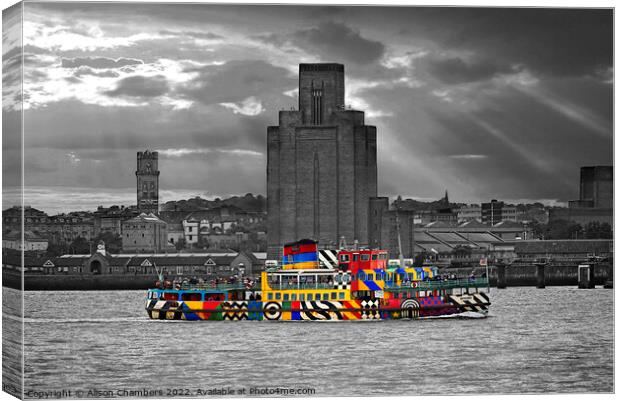Liverpool Mersey Ferry  Canvas Print by Alison Chambers
