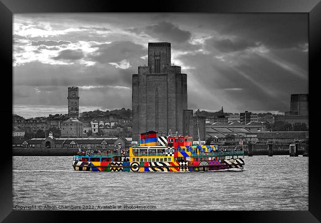 Liverpool Mersey Ferry  Framed Print by Alison Chambers