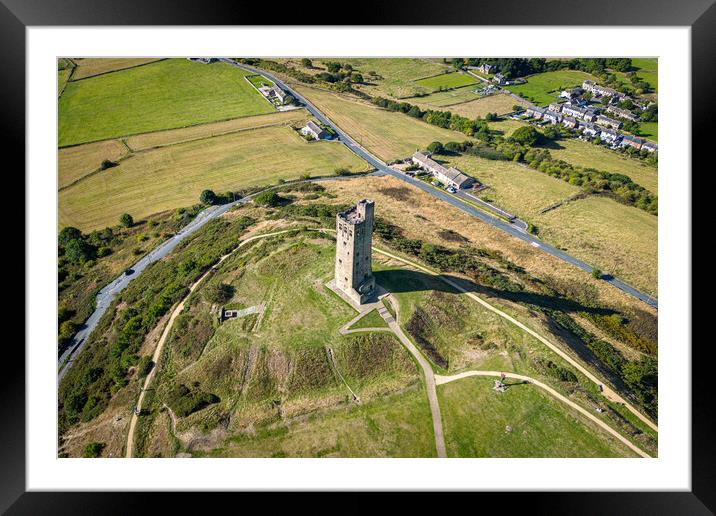 Castle Hill Framed Mounted Print by Apollo Aerial Photography