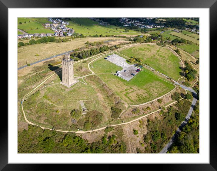 Castle Hill Framed Mounted Print by Apollo Aerial Photography