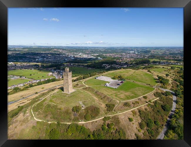 Castle Hill Framed Print by Apollo Aerial Photography