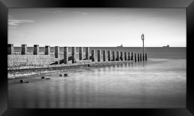 Majestic Wooden Barrier Framed Print by DAVID FRANCIS