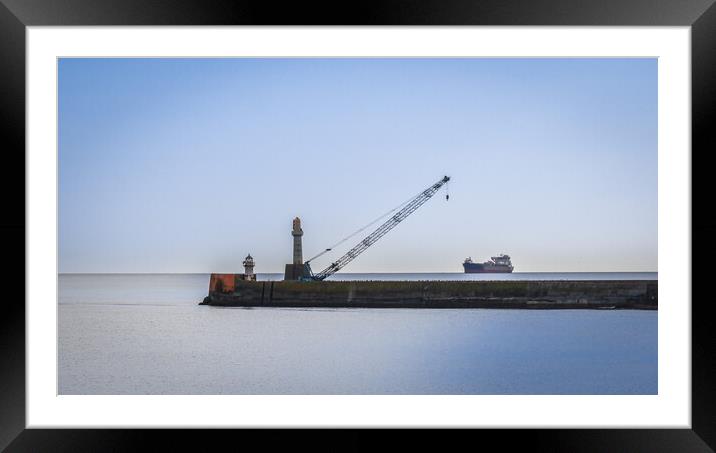 The Mighty Vessel Approaches Framed Mounted Print by DAVID FRANCIS