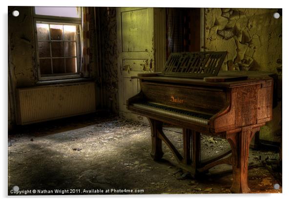 Old music room Acrylic by Nathan Wright
