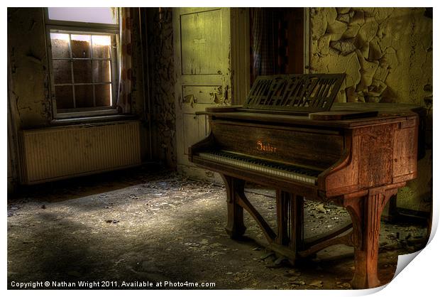 Old music room Print by Nathan Wright