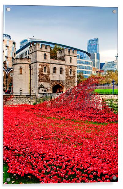 Tower of London England UK Acrylic by Andy Evans Photos