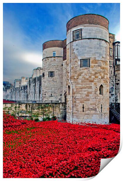 Tower of London England UK Print by Andy Evans Photos