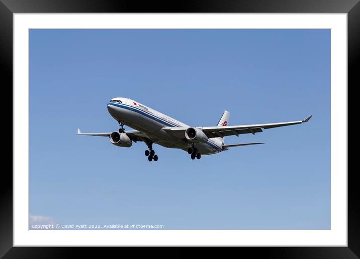 Air China Airbus A330-343 Framed Mounted Print by David Pyatt