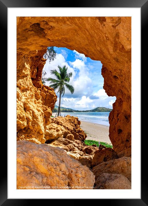 Window to Paradise Framed Mounted Print by Kevin Hellon