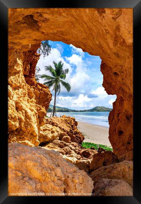 Window to Paradise Framed Print by Kevin Hellon
