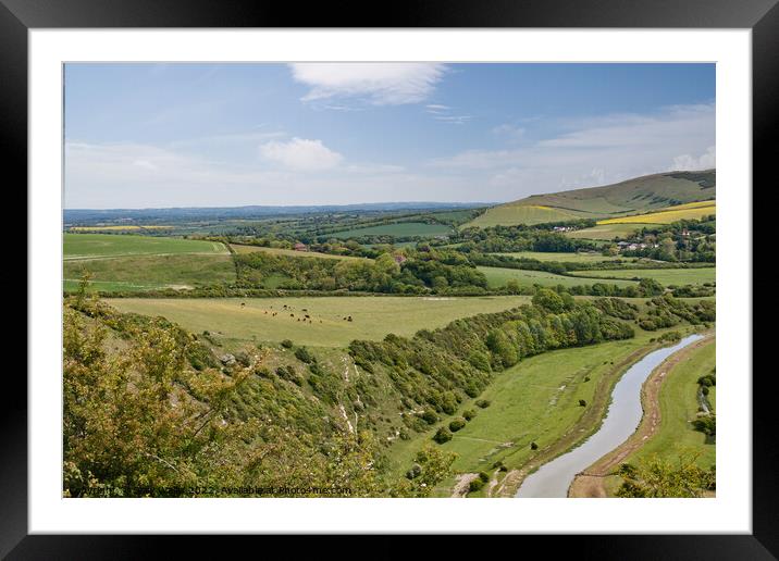 River Cuckmere, East Sussex Framed Mounted Print by Sally Wallis