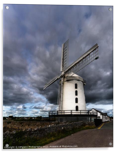 Blennerville Windmill Acrylic by DiFigiano Photography