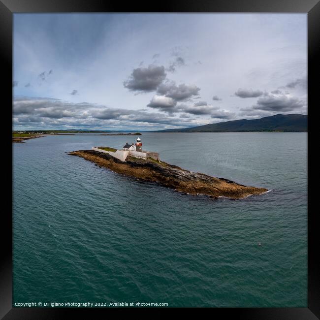 Fenit Lighthouse Framed Print by DiFigiano Photography