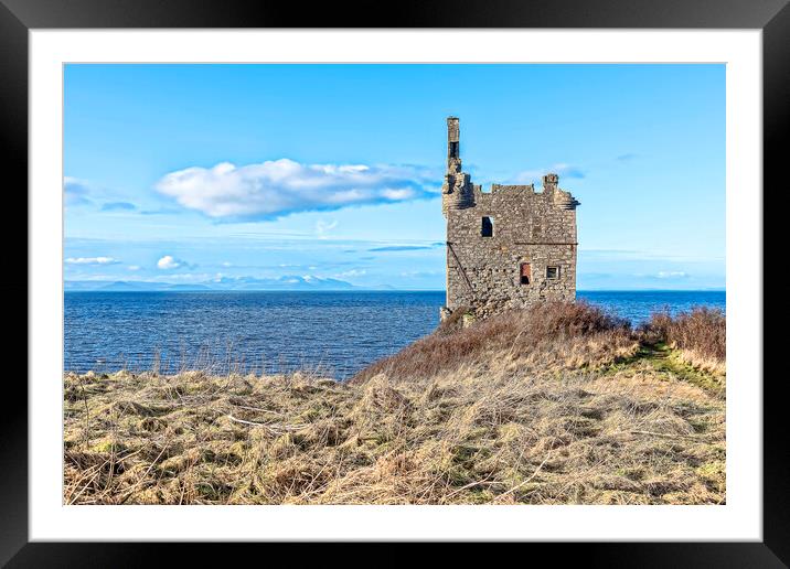 Greenan Castle Framed Mounted Print by Valerie Paterson