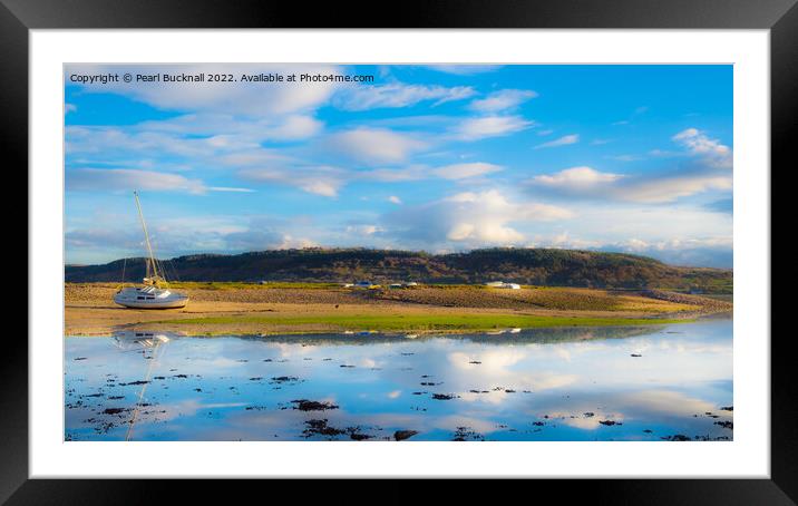 Tranquil Seascape in Red Wharf Bay Anglesey Coast Framed Mounted Print by Pearl Bucknall