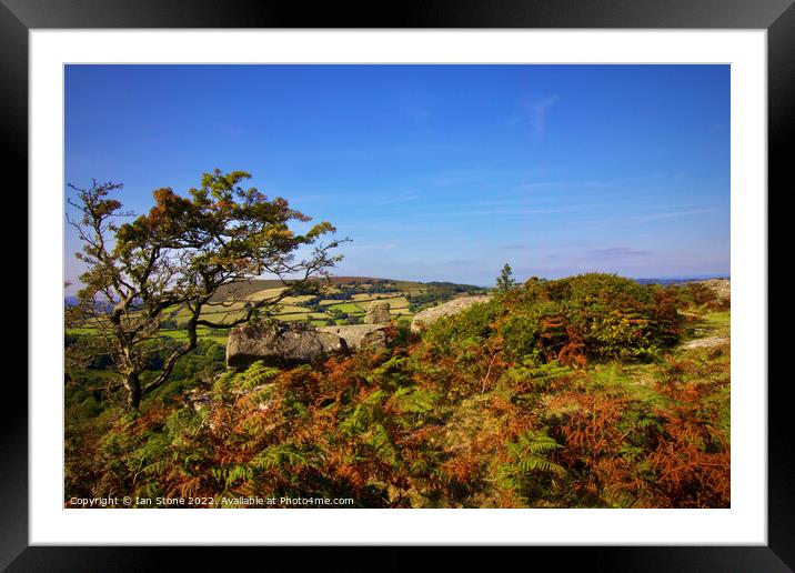 Bowerman’s Nose Tor. Framed Mounted Print by Ian Stone