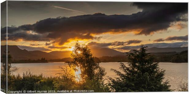 Scottish Dawn: Splendour of Loch Awe Canvas Print by Gilbert Hurree