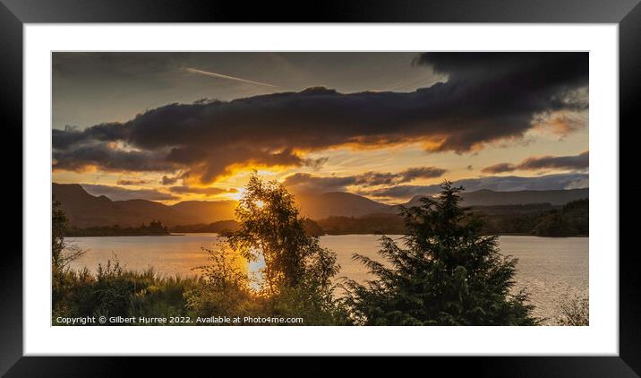 Scottish Dawn: Splendour of Loch Awe Framed Mounted Print by Gilbert Hurree