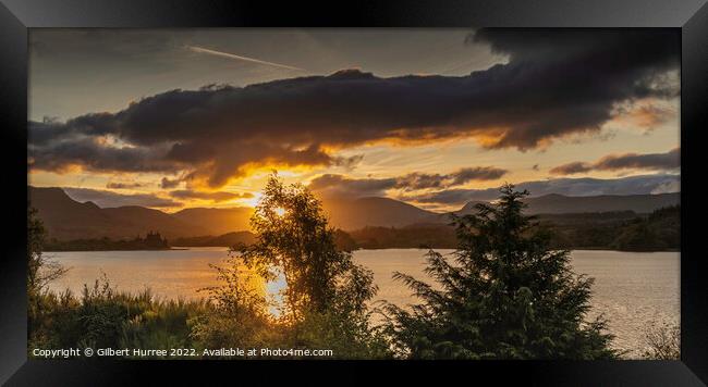 Scottish Dawn: Splendour of Loch Awe Framed Print by Gilbert Hurree