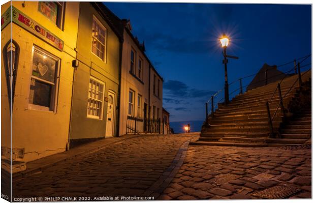 Whitby steps 771  Canvas Print by PHILIP CHALK