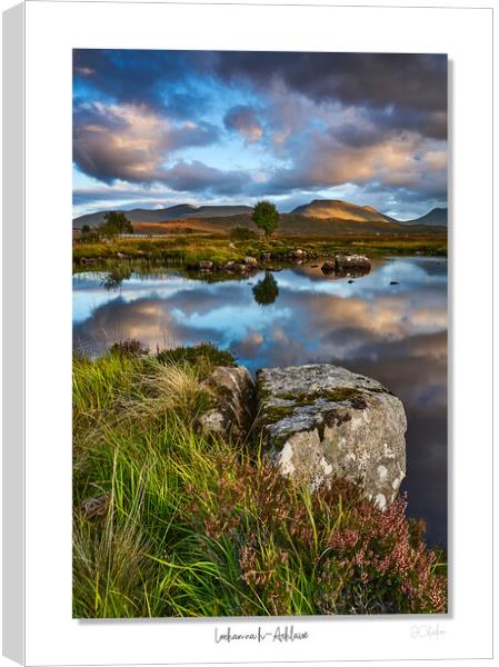Rannoch moor at sunset Canvas Print by JC studios LRPS ARPS