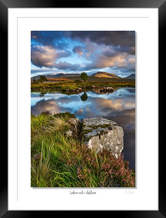 Rannoch moor at sunset Framed Mounted Print by JC studios LRPS ARPS