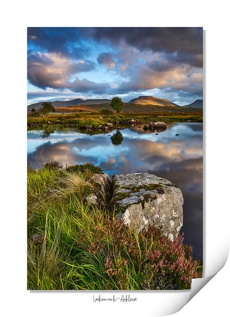 Rannoch moor at sunset Print by JC studios LRPS ARPS