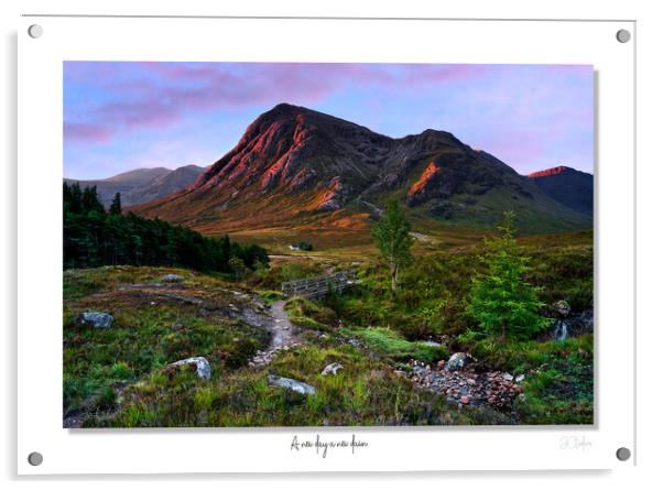 A new day a new dawn Glencoe , Scotland, Highlands Acrylic by JC studios LRPS ARPS