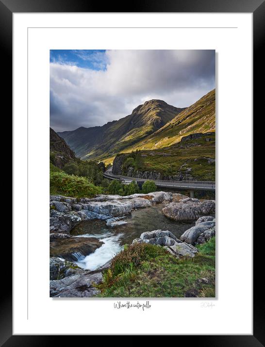 Where the water falls Framed Mounted Print by JC studios LRPS ARPS