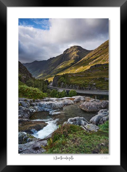 Where the water falls Framed Print by JC studios LRPS ARPS