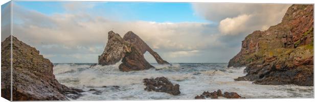 Panoramic of Bow Fiddle Rock Canvas Print by Duncan Loraine