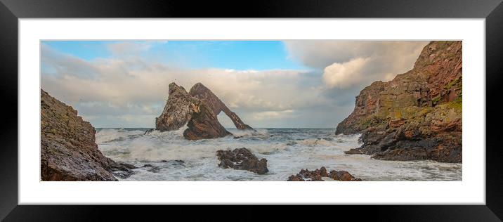 Panoramic of Bow Fiddle Rock Framed Mounted Print by Duncan Loraine