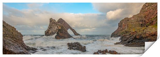 Panoramic of Bow Fiddle Rock Print by Duncan Loraine