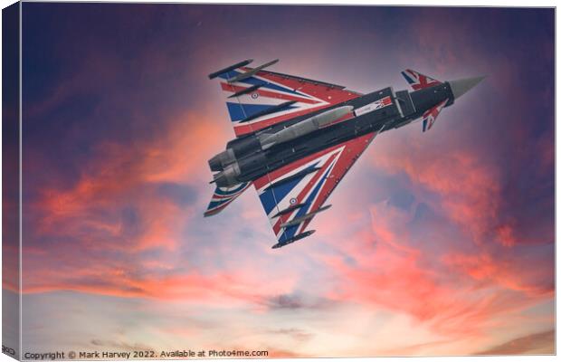  Euro Fighter Typhoon   Canvas Print by Mark Harvey