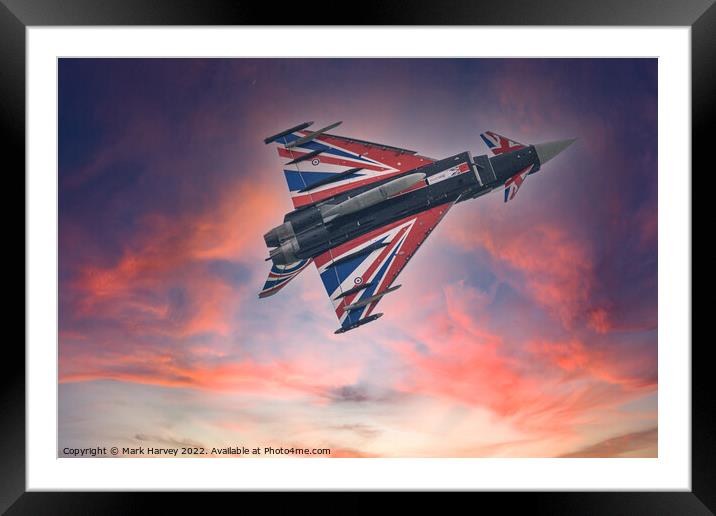  Euro Fighter Typhoon   Framed Mounted Print by Mark Harvey