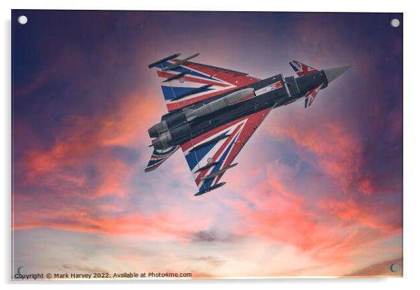  Euro Fighter Typhoon   Acrylic by Mark Harvey