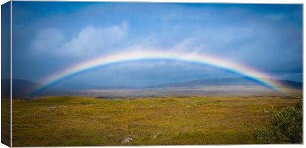Rainbow at Glencoe Canvas Print by Duncan Loraine