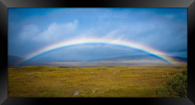 Rainbow at Glencoe Framed Print by Duncan Loraine