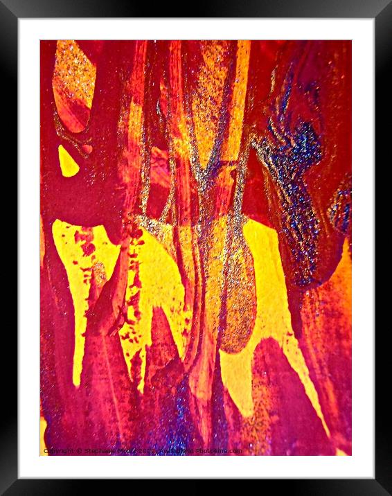 Abstract 411 Framed Mounted Print by Stephanie Moore