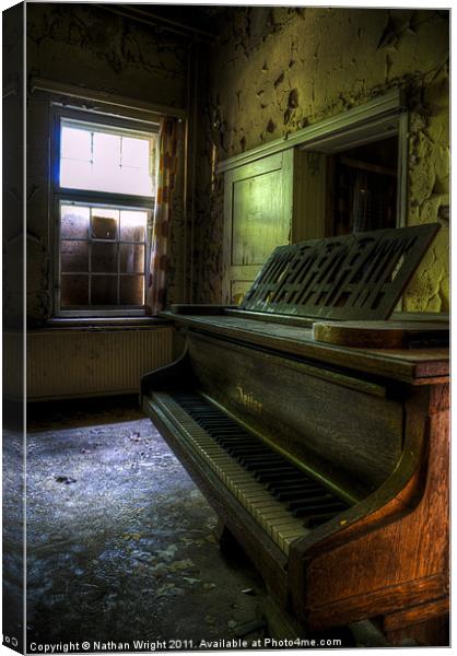 Old piano Canvas Print by Nathan Wright