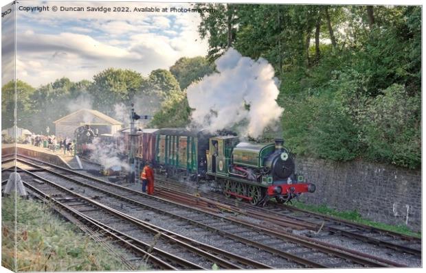 The Pines Express Remembered 18th and 19th September 2022 Somerset and Dorset joint railway Canvas Print by Duncan Savidge