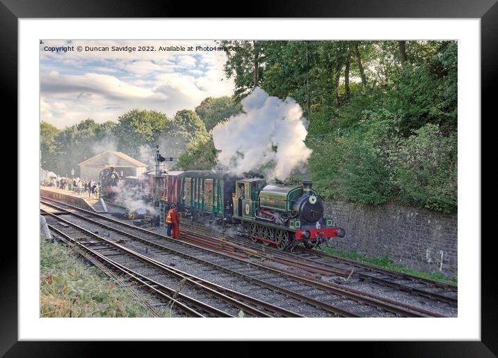 The Pines Express Remembered 18th and 19th September 2022 Somerset and Dorset joint railway Framed Mounted Print by Duncan Savidge