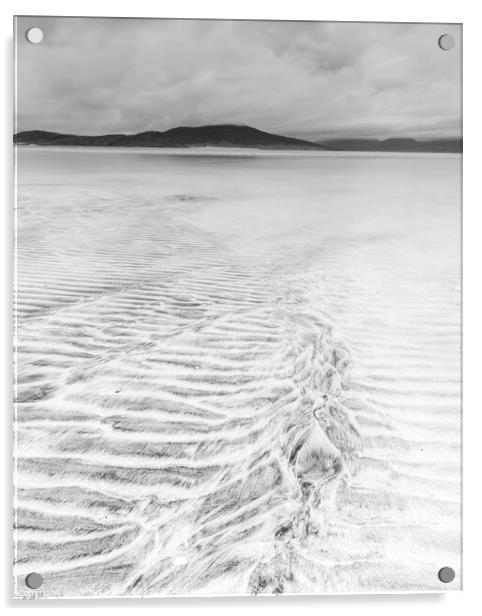 Sand patterns on Seilebost Acrylic by Chris Lauder