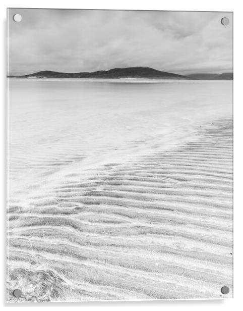 Seilebost sandbars Acrylic by Chris Lauder